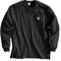 Carhartt Dearborn Loose LS T-shirt black (BLK) S REG