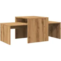 vidaXL Couchtisch Artisan-Eiche 100x48x40 cm Holzwerkstoff
