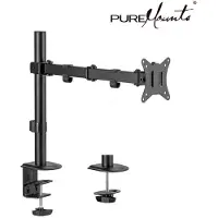 Puremounts PM-OFFICE-21 - Monitor Halter, 1 Display, Tischmontage, bis 9 kg, 17" - 32"