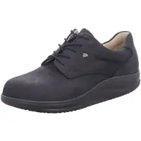 Finn Comfort FINNAMIC Pretoria Damen und Herren Schnürhalbschuhe schwarz Nubukleder - Größe: UK 5,5