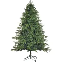HOMCOM Künstlicher Weihnachtsbaum, 183 cm Christbaum mit 1700 Spitzen, Grün