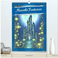 CALVENDO Mondbeschienene Fantasien (Hochwertiger Premium-Wandkalender 2027, Format DIN A2, Hochformat), 12-Monats-Wandkalender
