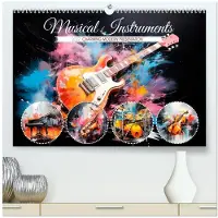 CALVENDO Musikinstrumente – Charmante, moderne Darstellung (Hochwertiger Premium-Wandkalender 2027, Format DIN A2, Querformat), , 12-monatiger Wandkalender