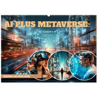 CALVENDO KI UND METAVERSE: Algorithmen und virtuelle Realität (Wandkalender 2027, DIN A2, Querformat), 12-Monats-Wandkalender