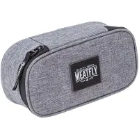 Meatfly Pencil Case, Heather Grey