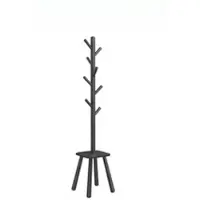 Vasagle Garderobenständer Andi in Schwarz - (B)33.6 x (H)175.8 x (T)33.6 cm | Gr.: onesize