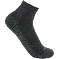 Carhartt Force Grid Midweight Synthetic-merino Wool Blend Quarter Sock carbon heather (CRH) M