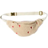 Studio Noos Mädchen Heuptassen Teddy Hearts Mini Fanny Pack - Beige - Größe ONESIZE