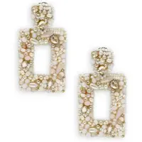 PAULIE POCKET Damen Schmuck Classic Shimmer Earrings - Beige - Größe ONESIZE