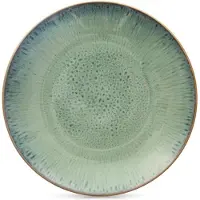 Lumarko Talerz Obiadowy Płytki Ceramiczny Zielony GLAZE 27 cm ORION Szkliwiony