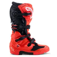 Alpinestars Tech 7 Enduro Stiefel Red Fluo Black