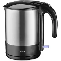 Trisa Electronics Trisa Comfort Boil W4875, 1,7 l, 2200 W, Schwarz, Satinierter Stahl, Edelstahl, Wasserstandsanzeige, Überhitzungsschutz