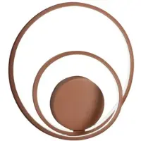 Perenz LED-Metallwandleuchte Kollektion 6619, Farbe: Matt-Zimt, 28 W, dimmbar, Farbtemperatur: 3000 K, 4000 K, 6000 K, Durchmesser: 30 cm -