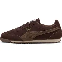 Puma Sneaker "ARIZONA SD", Damen, Gr. 41, Textil, braun (chocolate fondue, chocolate, gum), Leder, unifarben, Schuhe Sneaker, für sportliche und Streetwear Anlässe, mit Leder-Obermaterial
