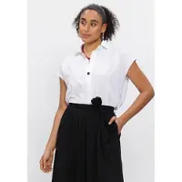 Penn & Ink Damen Blusen Blouse - Wit - Größe 34