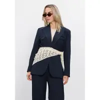 Haute L'Amitié Damen Blazers Premiere Single Blazer - Donkerblauw - Größe XS