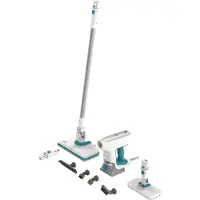Black & Decker BHSM15FX08-QS, Tragbarer Dampfreiniger, 0,5 l, Weiß, 6 m, 1500 W, 30 s