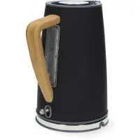 Nedis Wasserkocher - 1.7 l - Soft-Touch - Schwarz - Um 360 Grad drehbar - Verdecktes Heizelement - Strix Controller - Boil-dry protection