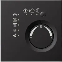 JUNG AL2178TSD KNX Stetigregler mit integrierter Tasterschnittstelle 4fach, Aluminium lackiert, Serie LS, dark AL 2178 TS D