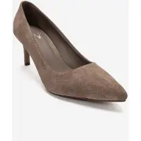 Forever & Always Clyde Leder Stiletto Spitzer Zehn Pumps