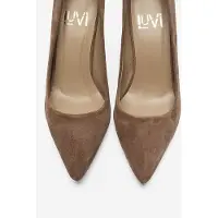 Forever & Always Clyde Leder Stiletto Spitzer Zehn Pumps