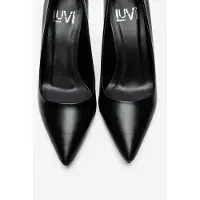 Forever & Always Clyde Leder Stiletto Spitzer Zehn Pumps