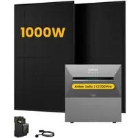 Anker SOLIX Solarbank 3 E2700 Pro, mit 2 x 500W Bifaziale Solarmodule, by Powerness - 5.4kWh / 1 x Smart Meter / Selbstabholung