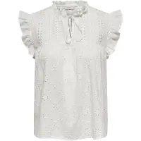 ONLY Blusenshirt mit Lochstickerei