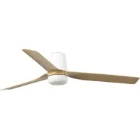 Faro DC Deckenventilator Punt Tub Weiß-Ahorn mit LED