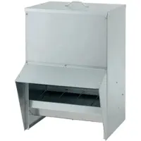 Costway Futterautomat Aus Verzinktem Metall Silber 22 kg