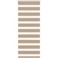 vidaXL Doppelrollo Sandbraun 65x100 cm Stoffbreite 60,9 cm Polyester