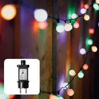Hellum Lichterkette LED RGB Kugeln 180 LEDs Party Garten Outdoor IP44 außen Licht bunt