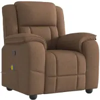 vidaXL Massagesessel Braun Stoff