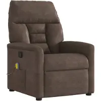 vidaXL Massagesessel Braun Mikrofasergewebe
