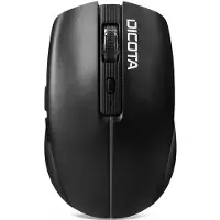 Dicota D32044B, Beidhändig, Optisch, RF Wireless + Bluetooth + USB Type-A, 1600 DPI, Schwarz