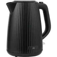 HOMCOM Wasserkocher, 1,7L, 2200W, automatische Abschaltung, Schwarz