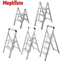 Mephisto Stufenleiter - Trittleiter, Mit Bügel: Mit Bügel, Stufen Aluminium Leiter: 2 Stufen