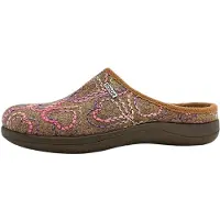 Rohde Bari G Damenschuhe Hausschuhe Pantolette Braun Freizeit