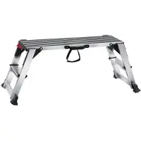 Famanu Aluminium Werkbank - Klappbar, 100x30x48cm, 200kg, Silber