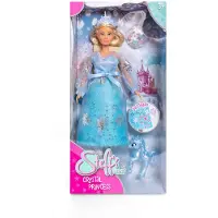 Simba Steffi Love Crystal Princess – Puppe (29 cm) mit Einhorn & magischem Rock