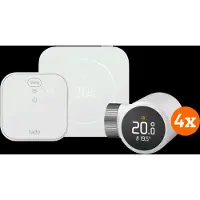 Tado Kabelgebundenes Smart-Thermostat X Multiroom Starterset 2. Generation (4 Thermostatköpfe)