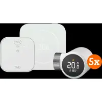 Tado Kabelgebundenes Smart-Thermostat X Multiroom Starterset 2. Generation (5 Thermostatköpfe)
