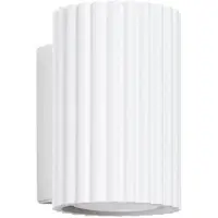 Licht-Erlebnisse Wandlampe Aluminium H: 10 cm Weiß GU10 Modern Wandleuchte