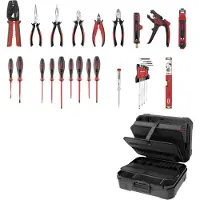 Cimco Werkzeugkoffer, CimCase PRO Electric B1T2, 31-teilig, schwarz/rot, 1 Stk.
