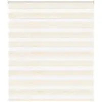 vidaXL Doppelrollo Marmorbeige 120x100cm Stoffbreite 115,9 cm Polyester