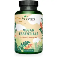 Vegavero Vegan Essentials Complex | 120 Kapseln | Vitamin- & Mineralstoffkomplex | vegan