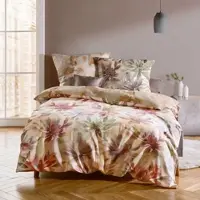 Fleuresse Mako-Satin Bettwäsche Bed Art S Florelle bunt 160x210 cm + 65x100 cm - bunt