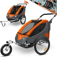 Kesser Kinderanhänger Fahrradanhänger 360° Drehbar mit Feder