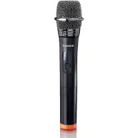 Lenco MCW-011BK Funkmikrofon dynamisch 6,3 mm Empfänger 15 m 6 Std Batterie