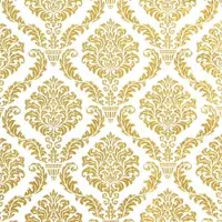 Home Fashion , Elegant gold, Cocktail-Servietten aufgefaltetes Maß 25 cm x 25 cm, im Viertelfalz, 20 Stück pro Pack, 12 Pack pro Karton